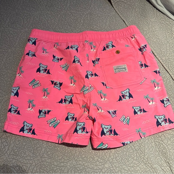 Pink Men’s Swim Shorts with Fun Print - Picture 3 of 3